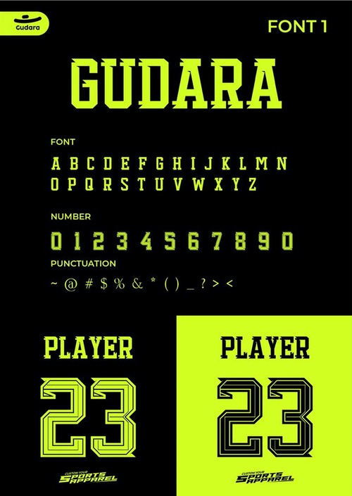 Font 1 - Serif Notch