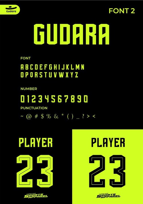 Font 2 - Condensed Sport